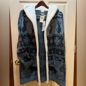 Her Universe Disney Frozen 2 Sherpa Open Cardigan